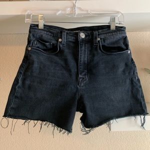 Hudson stretchy black cut off shorts